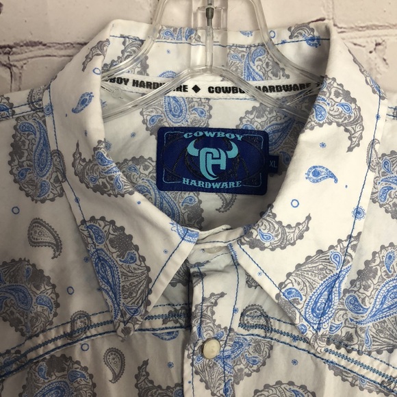 Cowboy Hardware Men's White Shirt Sz. XL - Picture 3 of 9